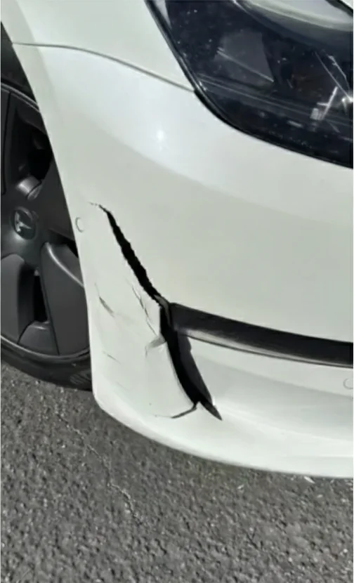 Before Bumper repair - Austin, TX